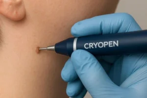 Person receiving skin tag removal Scunthorpe