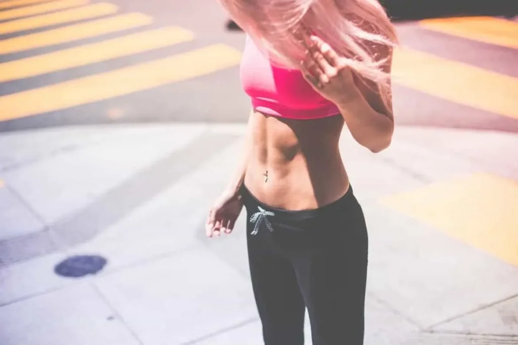 Woman with toned stomach after LA-EMS Body Sculpting Treatment Scunthorpe
