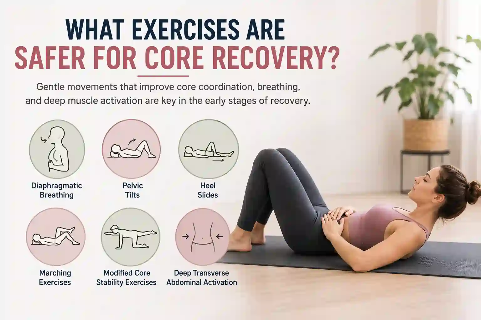 Which exercises may help diastasis recti Scunthorpe?